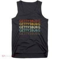 Retro Gettysburg Pennsylvania 80s Style Tank Top thumb 0