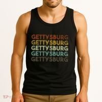 Retro Gettysburg Pennsylvania 80s Style Tank Top thumb 3