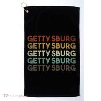 Retro Gettysburg Pennsylvania 80s Style Golf Towel thumb 0