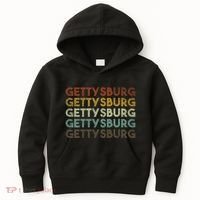 Retro Gettysburg Pennsylvania 80s Style Kids Hoodie thumb 0