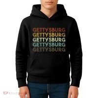Retro Gettysburg Pennsylvania 80s Style Kids Hoodie thumb 4