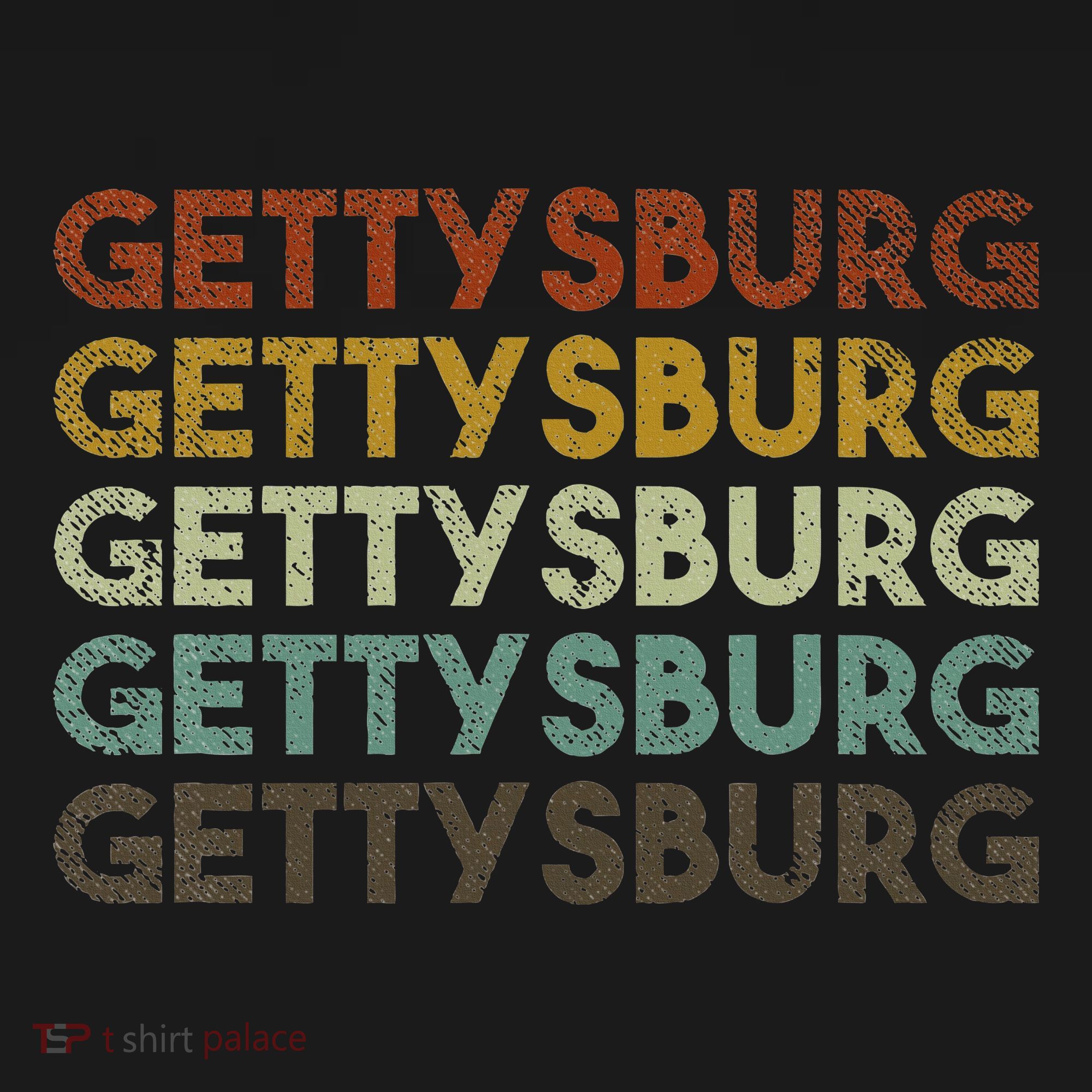 Retro Gettysburg Pennsylvania 80s Style Kids T-Shirt