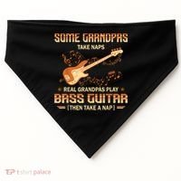 Real Grandpas Play Bass Guitar And Take A Naps USA-Made Doggie Bandana thumb 0