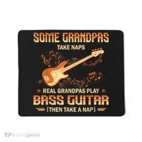 Real Grandpas Play Bass Guitar And Take A Naps Mousepad thumb 0