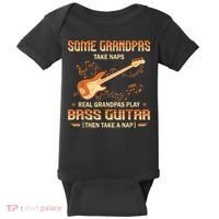 Real Grandpas Play Bass Guitar And Take A Naps Baby Bodysuit thumb 0