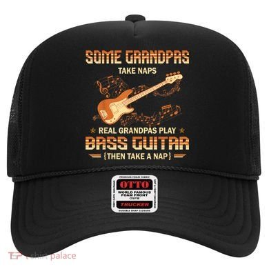 Real Grandpas Play Bass Guitar And Take A Naps Hat