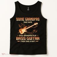Real Grandpas Play Bass Guitar And Take A Naps Tank Top thumb 2