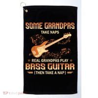 Real Grandpas Play Bass Guitar And Take A Naps Golf Towel thumb 0