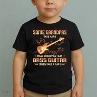 Real Grandpas Play Bass Guitar And Take A Naps Toddler T-Shirt thumb 2
