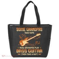 Real Grandpas Play Bass Guitar And Take A Naps Tote Bag thumb 0