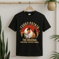 Retro Guinea Pig Furry Potato Vintage Guinea Pig Funny T-Shirt thumb 2