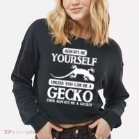 Reptile Gecko Cropped Pullover Crew thumb 2