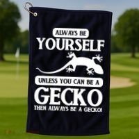 Reptile Gecko Golf Towel thumb 1