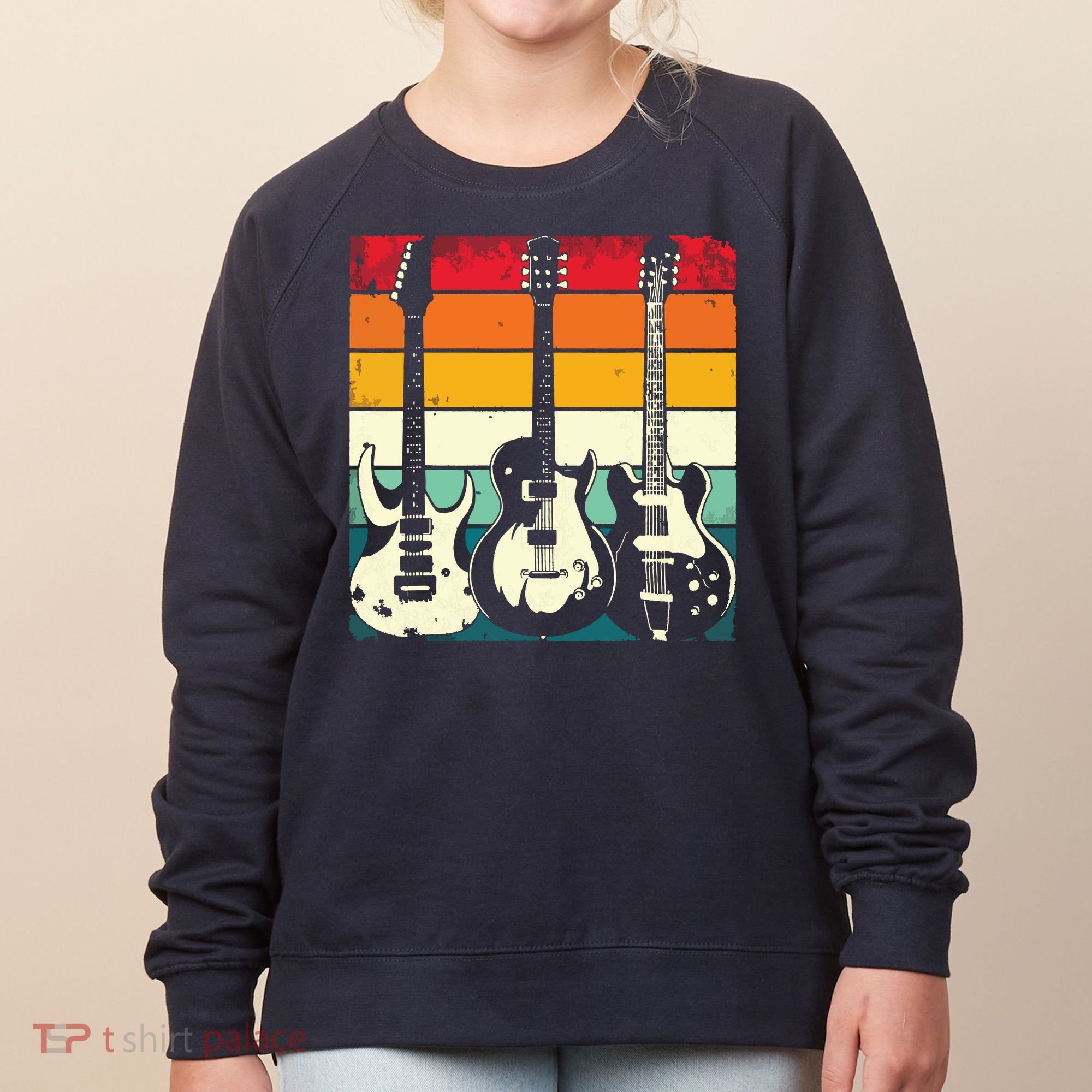 Retro Guitar Women's Sweatshirt