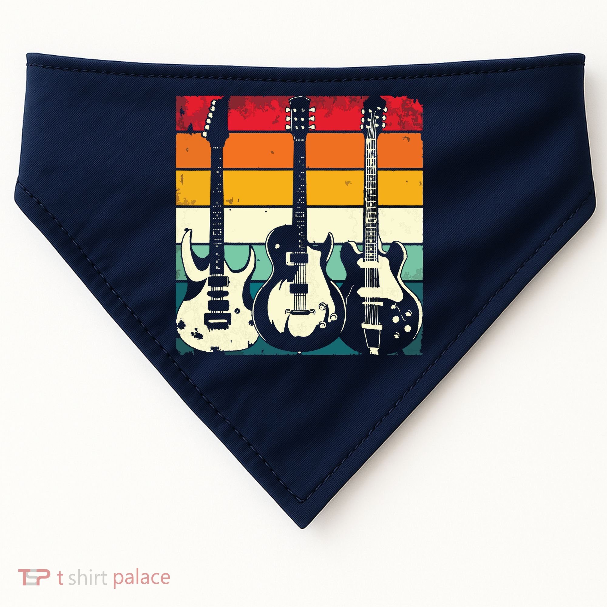 Retro Guitar USA-Made Doggie Bandana