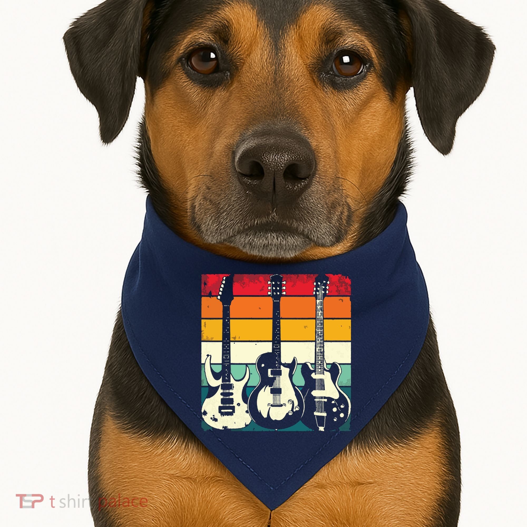 Retro Guitar USA-Made Doggie Bandana