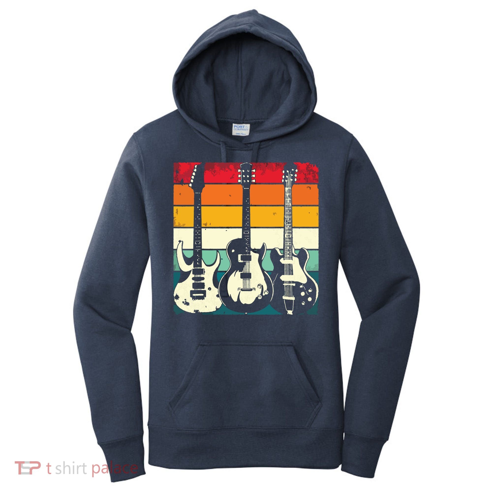 Retro Guitar Women's Hoodie