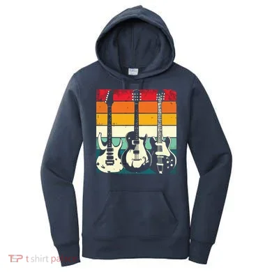 Retro Guitar Women's Hoodie