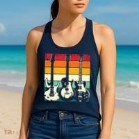 Retro Guitar Women's Tank Top thumb 2
