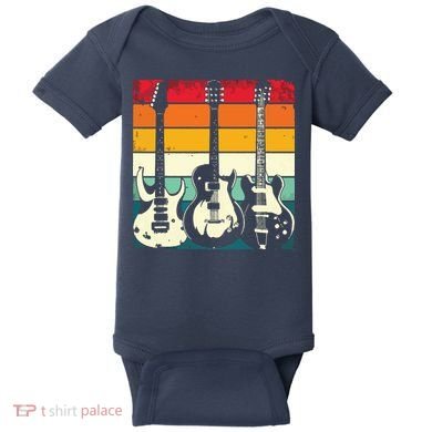 Retro Guitar Baby Bodysuit