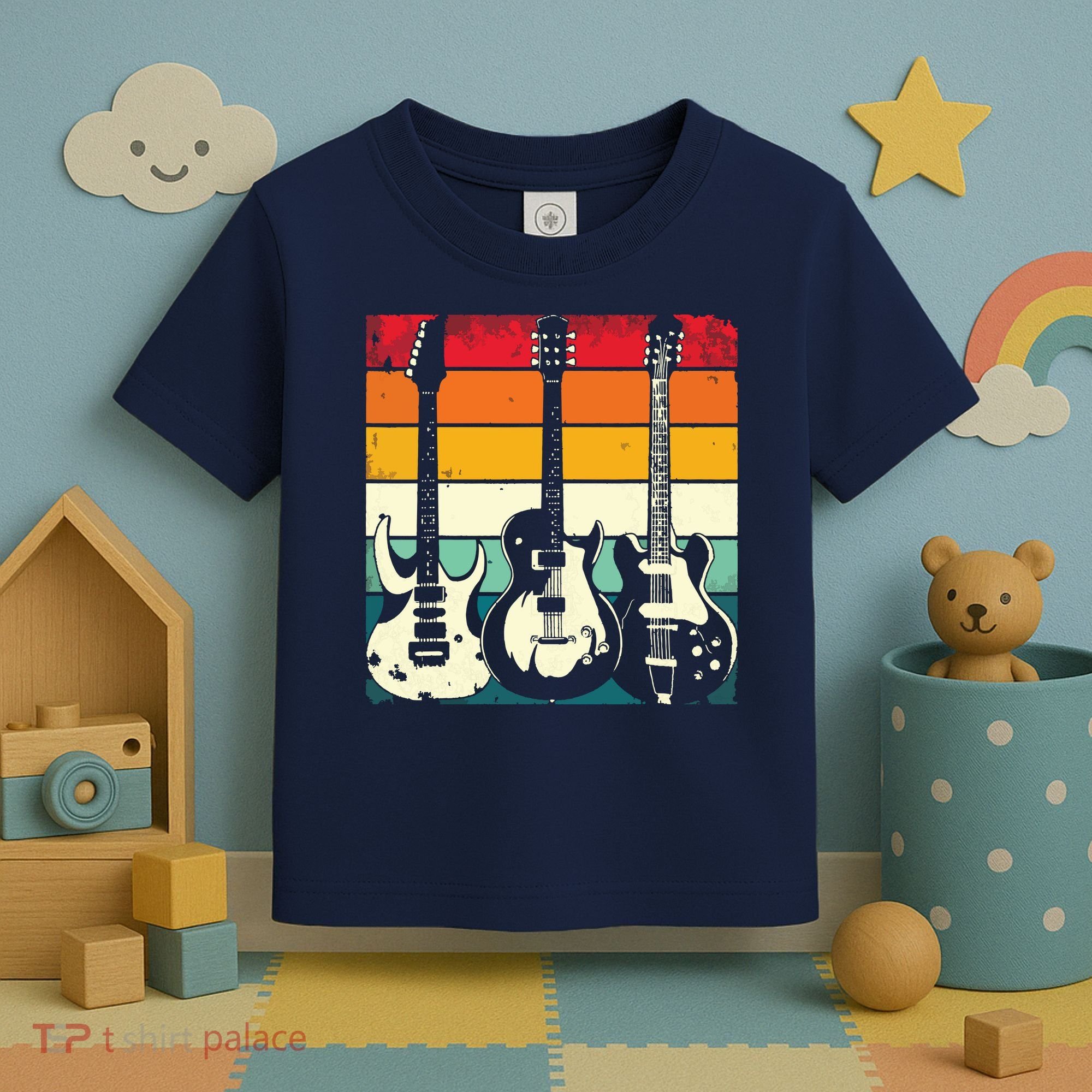 Retro Guitar Toddler T-Shirt