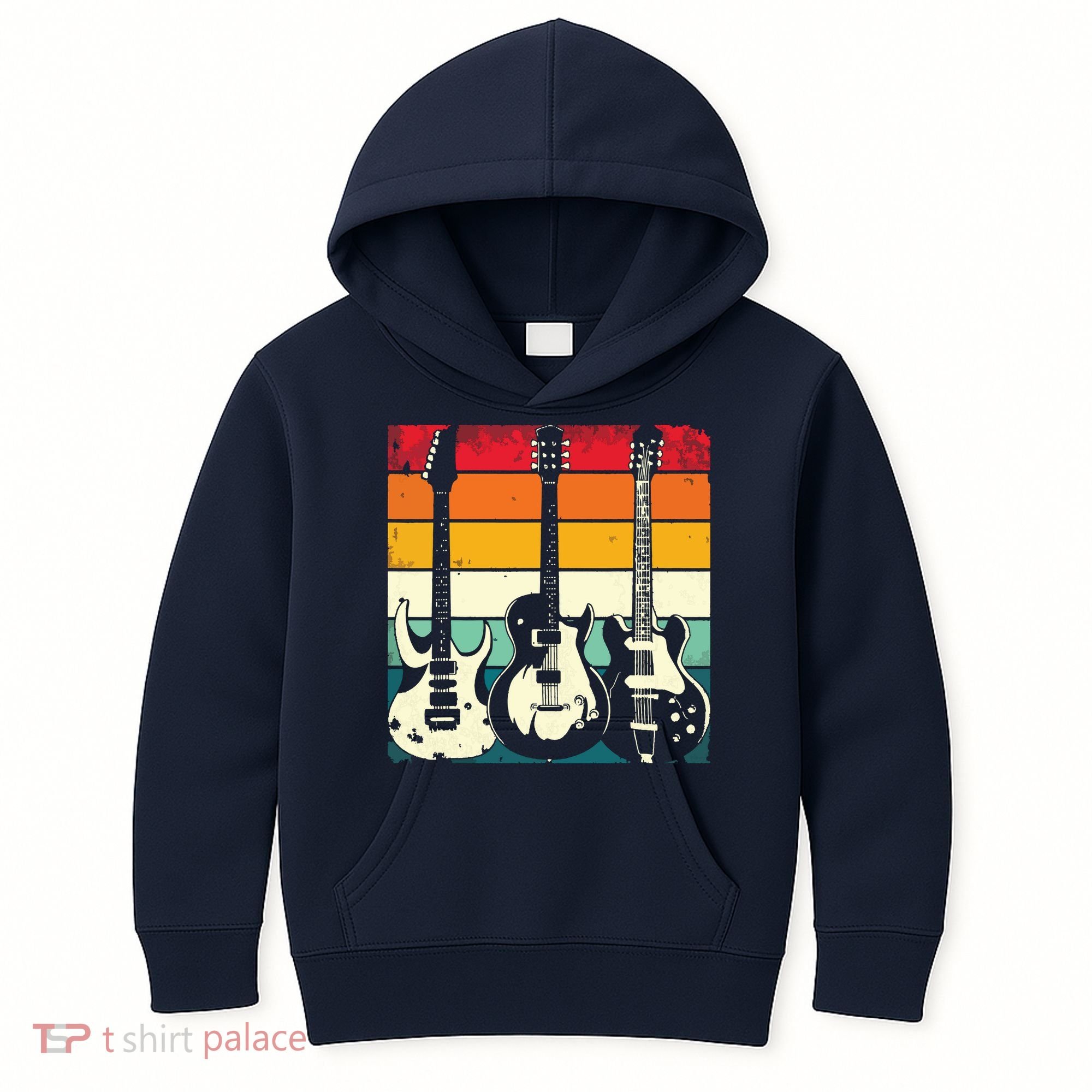 Retro Guitar Kids Hoodie