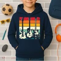 Retro Guitar Kids Hoodie thumb 2