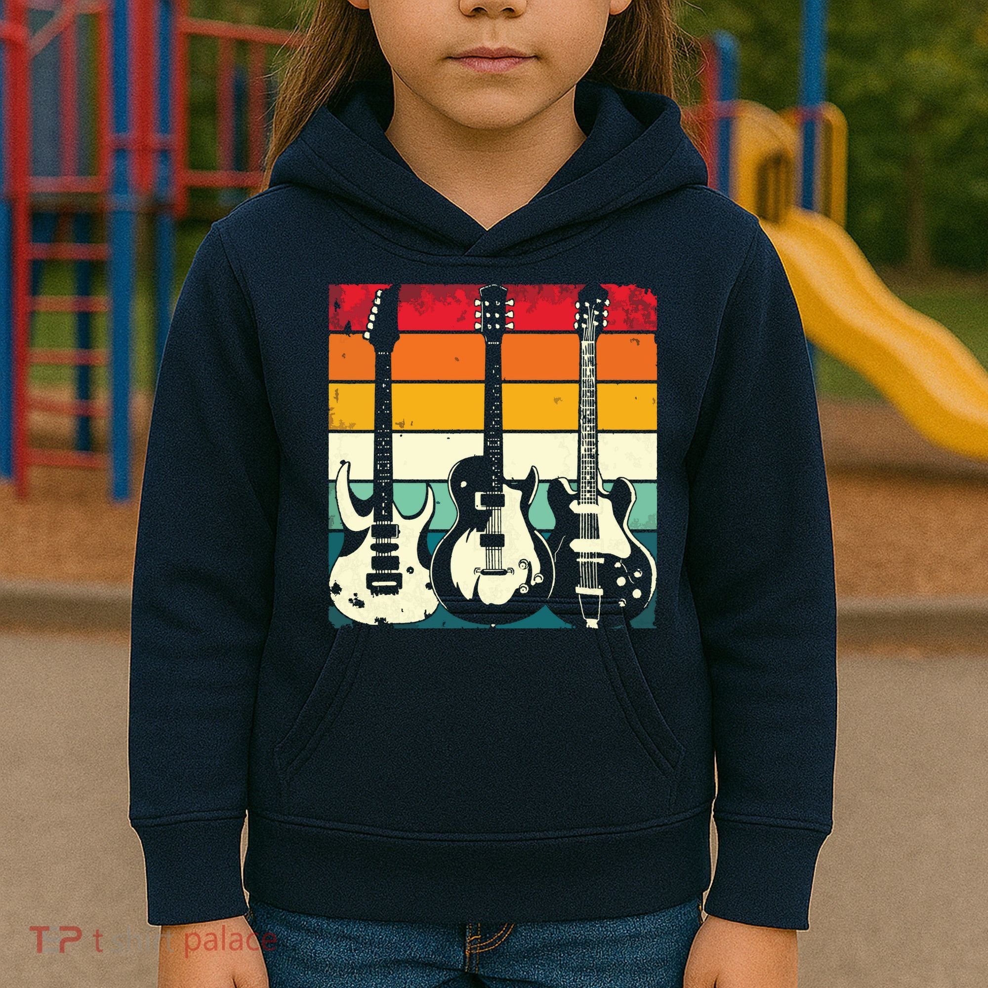 Retro Guitar Kids Hoodie