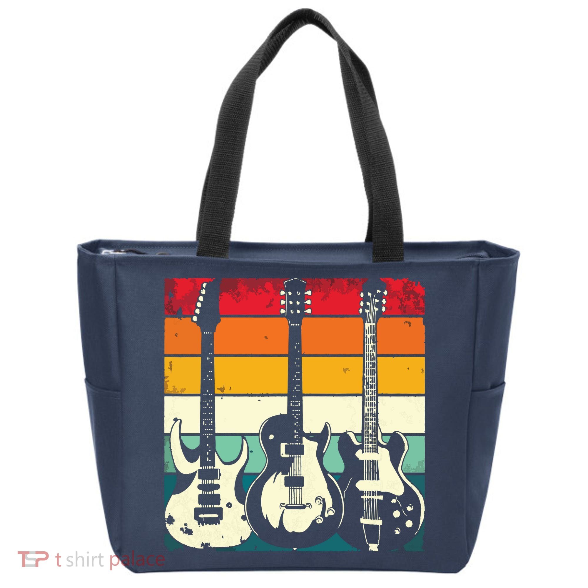 Retro Guitar Tote Bag