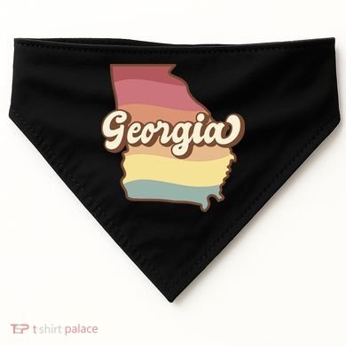 Retro Georgia USA-Made Doggie Bandana