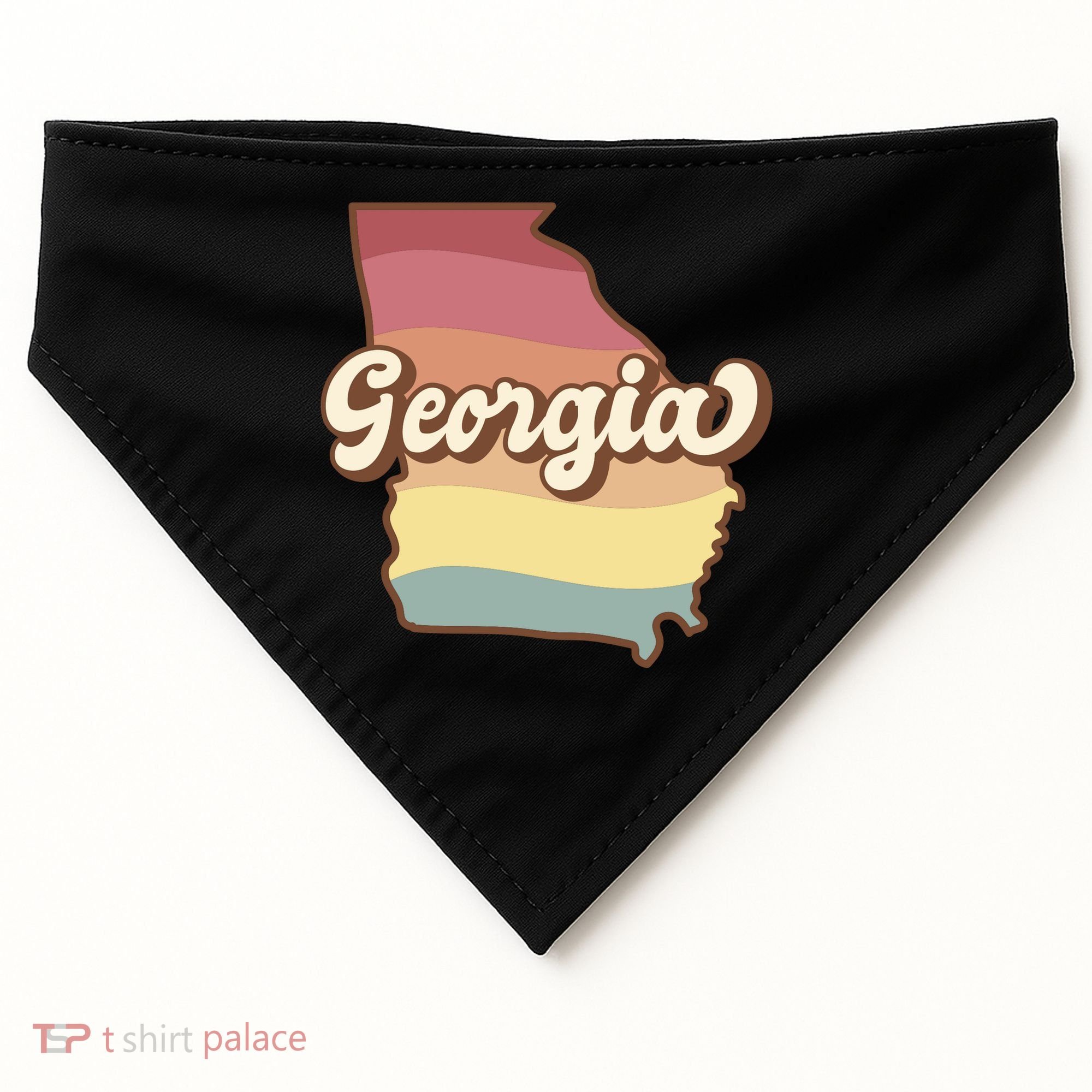 Retro Georgia USA-Made Doggie Bandana