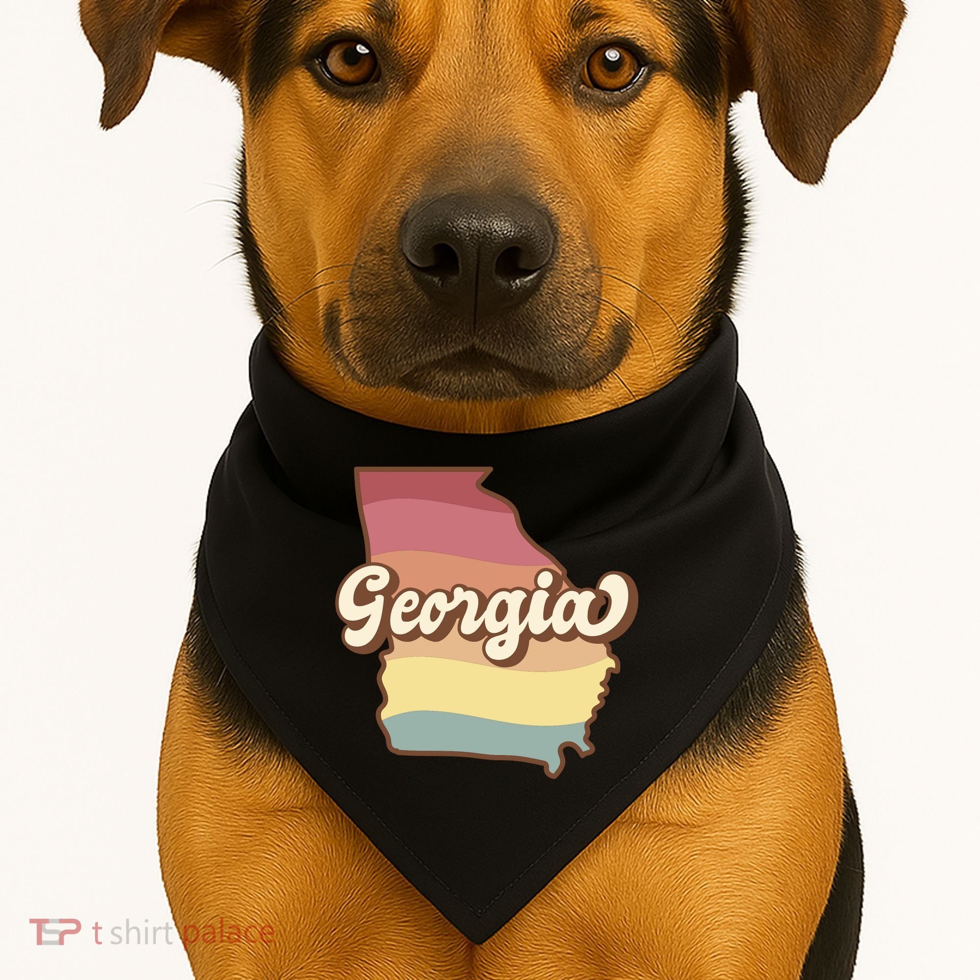Retro Georgia USA-Made Doggie Bandana