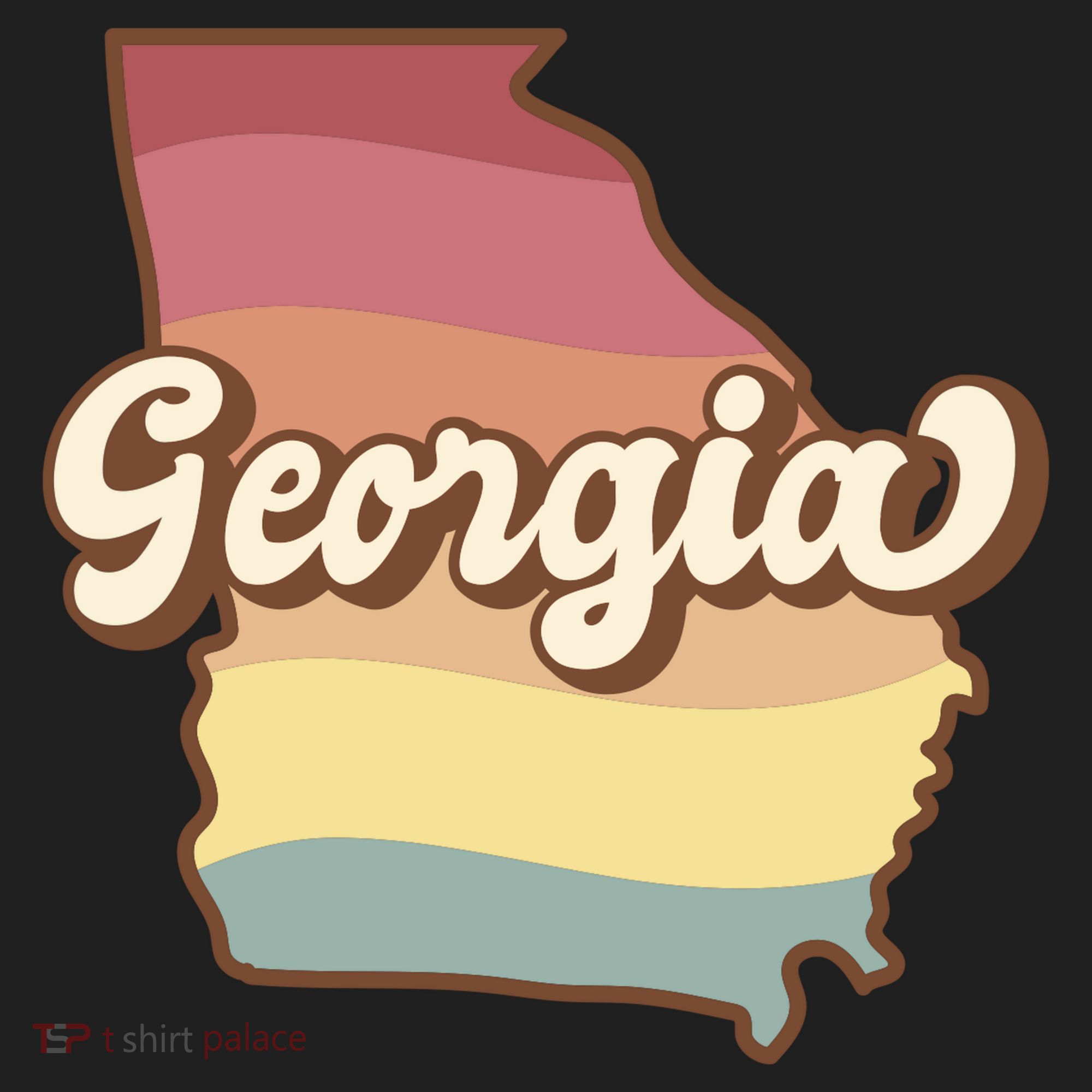 Retro Georgia Golf Towel