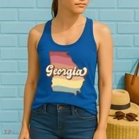 Retro Georgia Women's Tank Top thumb 2