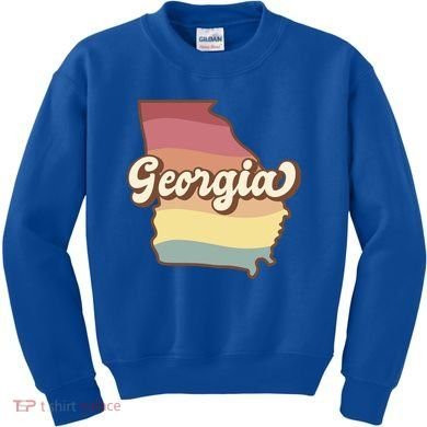 Retro Georgia Kids Sweatshirt