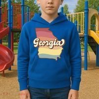 Retro Georgia Kids Hoodie thumb 2