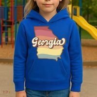 Retro Georgia Kids Hoodie thumb 3