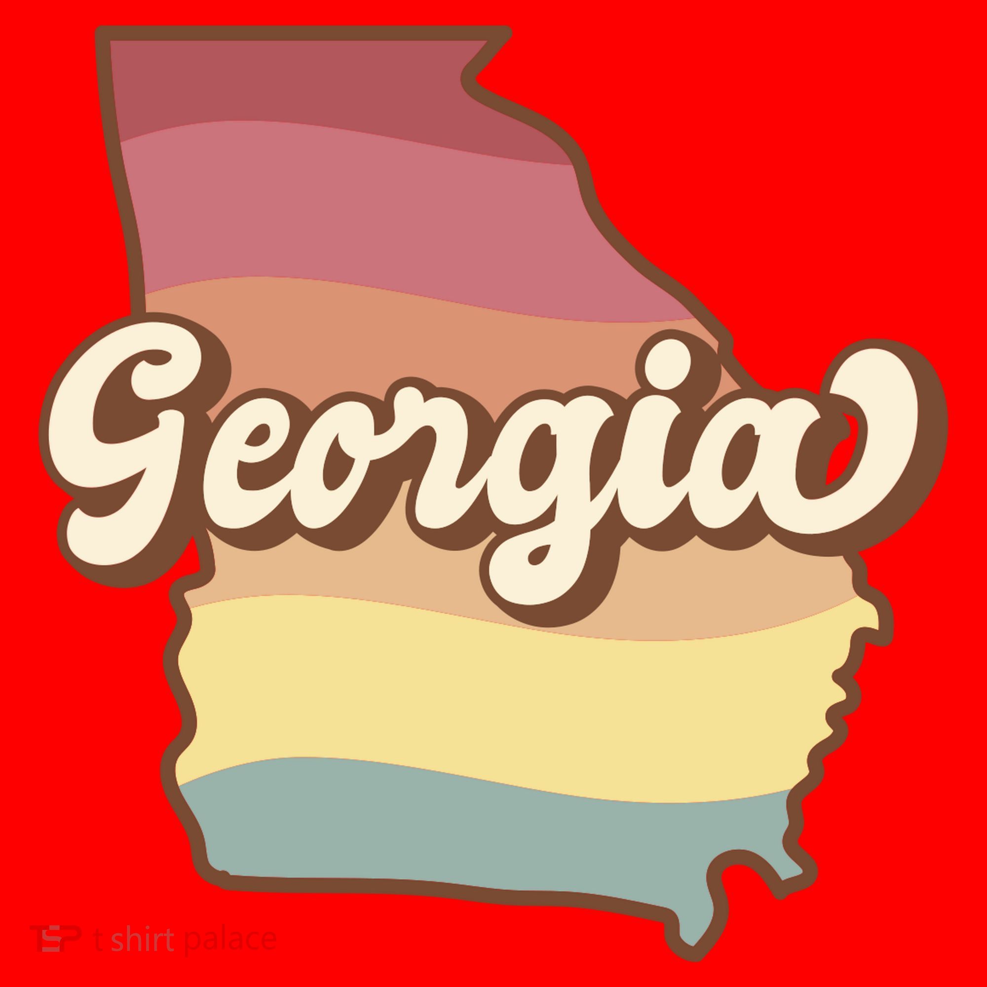 Retro Georgia Santa Hat