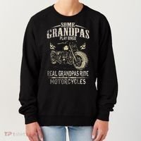 Real Grandpas Ride Motorcycle Tee Biker Grandpa Women's Sweatshirt thumb 0