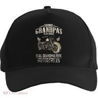 Real Grandpas Ride Motorcycle Tee Biker Grandpa Five-Panel Snapback Cap thumb 0