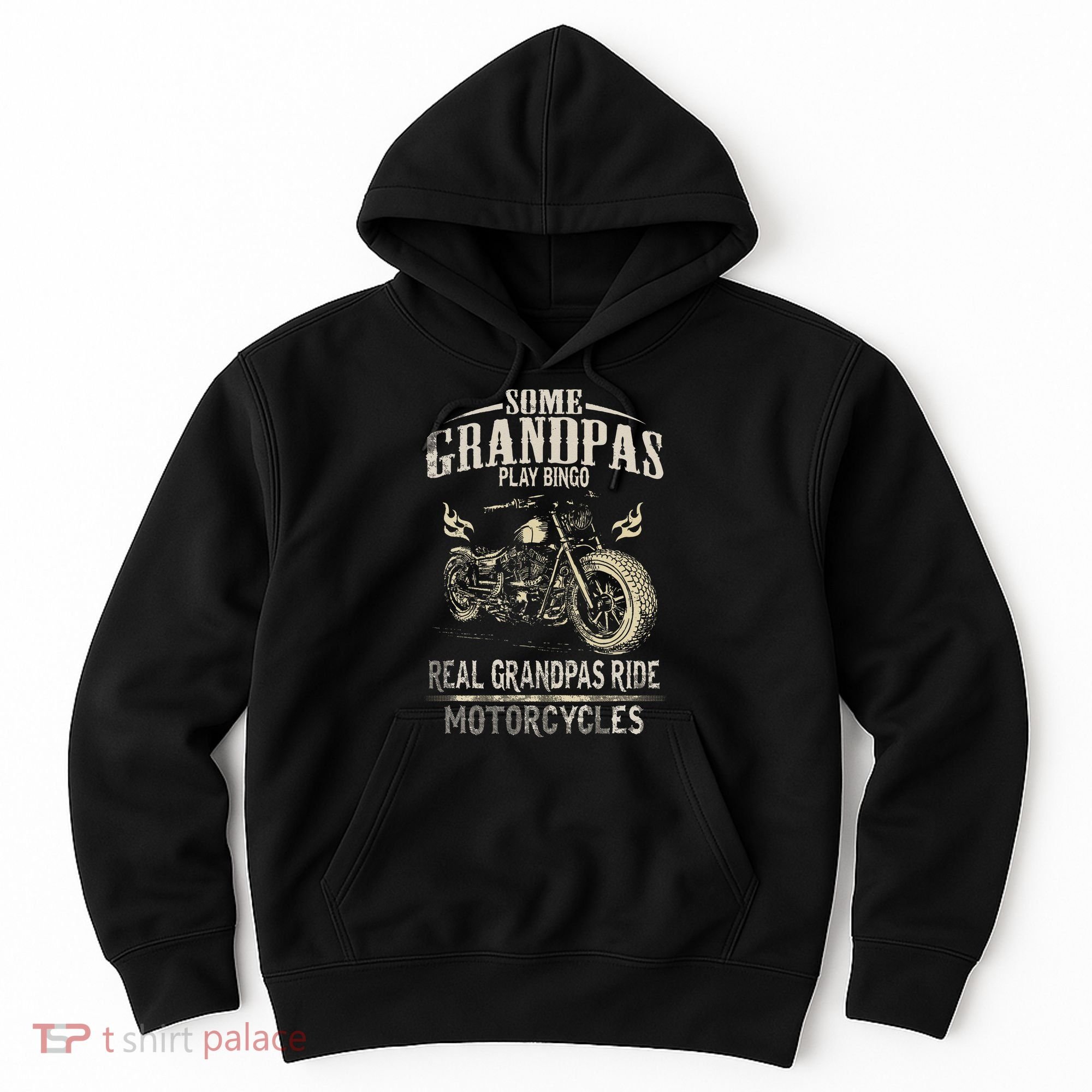 Real Grandpas Ride Motorcycle Tee Biker Grandpa Hoodie