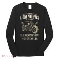 Real Grandpas Ride Motorcycle Tee Biker Grandpa Long Sleeve Shirt thumb 0