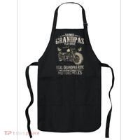 Real Grandpas Ride Motorcycle Tee Biker Grandpa Apron thumb 0