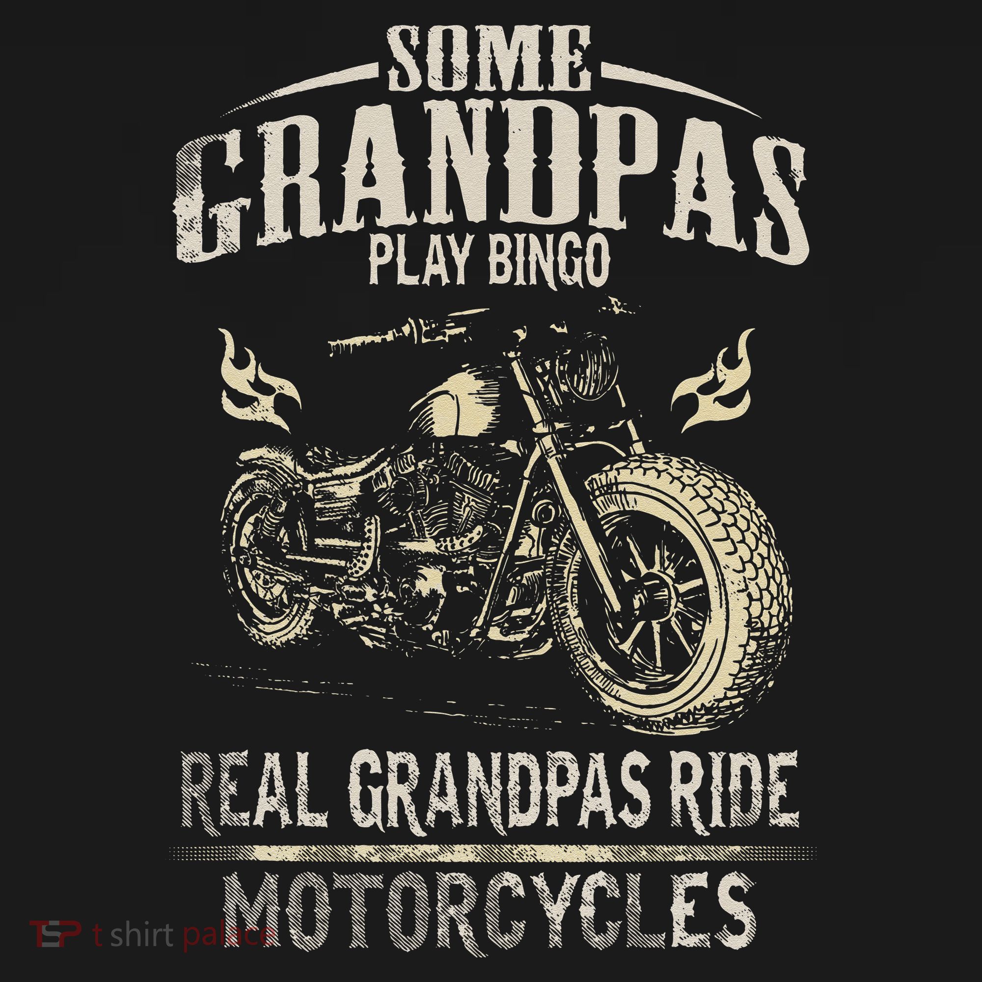 Real Grandpas Ride Motorcycle Tee Biker Grandpa Sweatshirt