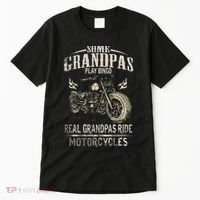Real Grandpas Ride Motorcycle Tee Biker Grandpa Tall T-Shirt thumb 0