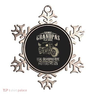Real Grandpas Ride Motorcycle Tee Biker Grandpa Ornament