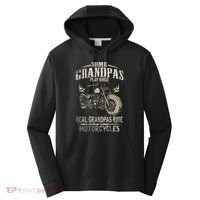 Real Grandpas Ride Motorcycle Tee Biker Grandpa Performance Fleece Hoodie thumb 0