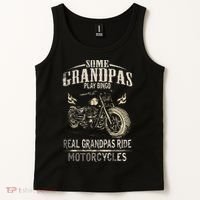 Real Grandpas Ride Motorcycle Tee Biker Grandpa Tank Top thumb 2