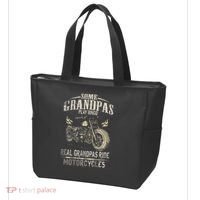 Real Grandpas Ride Motorcycle Tee Biker Grandpa Tote Bag thumb 3