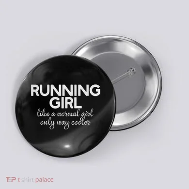 Running Girl Button